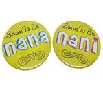 Atpata Funky Yellow Nana Brooch, Nani Brooch (Pack Of 2)