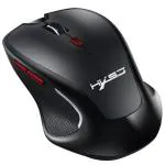 HXSJ Adjustable Black ABS 2.4Ghz Wireless Gaming Mouse - 13 x 8.5 x 5 cm
