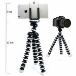 MobFest Gorilla Tripod 10 inch for Mobile Phone with Holder for Mobile, Flexible Gorilla Stand