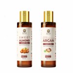 Khadi Organic Sweet Almond and Argan Hair Oil - 100ML | (Sweet Almond and Argan)