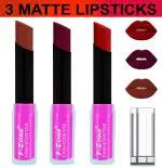 OUR BEAUTY Multicolor Soft And Smooth Touch Velvet Matte Lip Color Combo 65 (Pack Of 3)