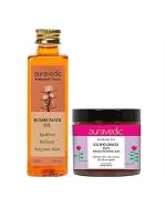 Auravedic Natural Plant Extracts Kumkumadi Oil and Kumkumadi Skin Brightening Gel All Skin Type Skin Brightens Haldi, Lal Chandan and Kesar for Face Use 100 ml and 100 g