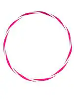 Fitfix Multicolor Plastic Helix Sports Hula Hoop For Exercise Fitness, 24 Inch Diameter