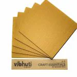 VibhutiCrafts Corrugated Flat Cardboard Sheet (Pack of 10, Used for Craft, DIY Projects and School Projects) (6 x 6 inch)