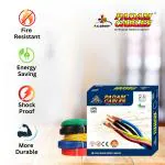 Padam Cables FR Premium PVC Insulated Wire Box FR: House Electric Copper Wire 2.5 sq/mm Black 90 m Wire  (Multicolor)