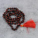 SHREE HANUMAN ENTERPRISES Rudraksha Mala Natural Holy beads necklace Rudraksha Mala 108 Beads certified Rudraksha Mala