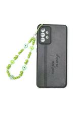 Heddz Green Acrylic Handmade Beaded Phone Charm