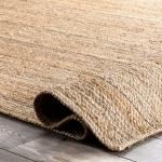 SHAPJW Rigo Large Hand Woven Jute Area Rug, 8 x 11, Natural