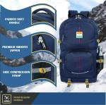 S A ZOIN BAG Waterproof Backpack Used for Travel/Collage/Trekking Bag for Unisex Rucksack Rucksack - 65 L (Blue)