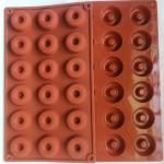 Baker's Cutlery Random Silicone 18 Cavity Mini Doughnut Donut Cake Chocolate Fimo Soap Mould 29 x 17 x 1 CM