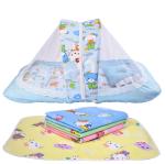 Kwitchy New Born Baby Mosquito Net Bed With Bed Protector