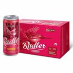 Kingfisher Radler Non Alcoholic Beer Strawberry Flavour, 300ml, Pack of 24 Cans ( 24 X 300ml)