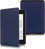 ProElite All New Amazon Kindle Paperwhite 10th Generation Dark Blue PU Leather Ultra Slim Flip Case Cover 16.5 x 22.9 x 1 cm