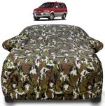 Auto Hub Chevrolet Tavera Car Cover with Mirror Pocket and Soft Cotton Lining,Waterproof Chevrolet Tavera Car Body Cover, Army Print