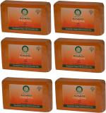 Khadi Herbal Orange Bath Soap, 125 Gm Each (Pack Of 6)