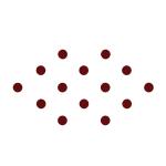 Comet Busters Maroon Round Bindi For Women