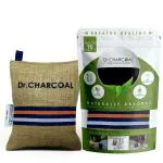 Dr. CHARCOAL Activated Carbon Air Purifier Bag To Deodorize, Dehumidify From Car, Bathroom And Kitchen, Modish Khaki (200 g)