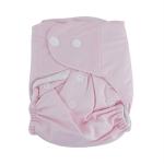 Babymoo Pink Polyester Plain Adjustable Washable Diaper