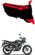 RONISH Two Wheeler Cover for Bajaj (Discover 125 DTS-i, Black, Red)