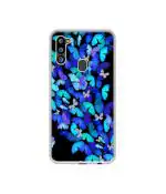 Casotec Butterfly Pattern Design Printed Silicon Soft TPU Back Case Cover for Samsung Galaxy M21 / M30s / M21 2021 Edition
