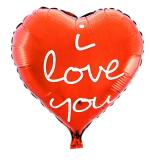 My Party Suppliers Valentines Day Decorative I Love You Red Heart Shaped Foil Balloons (pack of 2)