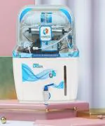 Kinsco Aqua Style Active Copper 15 L RO + UV + UF + Minerals + Copper Water Purifier (White)