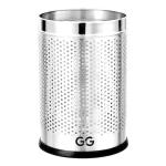 SHIVOM STEELS stainless steel Open Perforated Dustbin for home/Steel Trash can for bedroom study office - 4L (6
