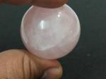 Astroghar Pink Natural Quartz Crystal Sphere Ball (70 g)