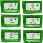 Khadi Herbal Natural Pure Glycerine Khus Soap, 125 Gm Each (Pack Of 6)
