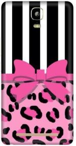 aadia Gionee Marathon M5 Plus Matte Vinyl Ribbon Printed Mobile Skin Sticker with Scratch Resistant Lamination