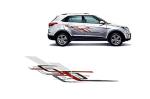AUTOMANTRA Sticker & Decal for Car |Decals for Creta | Red, Multicolor