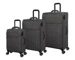 it luggage Citywide Charcoal Grey Set Large,Medium,Cabin 81cm,71cm,55cm Softsided 8 Wheel Trolley Bag Luggage Trolley Set of 3 Suitcase