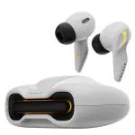 Boult Astra with Quad Mic ENC, 48Hrs Battery, Low Latency Gaming, Made in India, 5.3v Bluetooth Headset (White Opal, True Wireless)