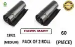 HAWK MART BLACK BIODEGREDABLE GARBAGE BAG /TRASH BAG/ DUSTBIN BAG/ MEDIUM SIZE / ROLL SIZE -19*21[30 BAGS]-Pack of 2