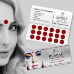 PERPAA Kumkum Light Maroon Round Bindi Book for Ladies Forehead (Stick On) (02, Diameter 13mm, Light Maroon)