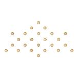 Comet Busters Pearl With Gold Beads Bindi For Women