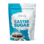 BAKE KING Caster Sugar 1kg, Natural Sulphur less Pure White Sugar, Castor Sugar for Baking