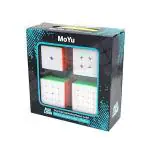 TOYDEPO Mofang Jiaoshi 2x2 3x3 4x4 & 5x5 Cube Stickerless Combo Speedcube Magic Puzzle Toy