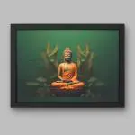 ZIG ZAG Elevate Your Space with Stunning Resin Art Laminated Wall Art in Black Frame (Design-5)