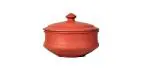 Vaghbhatt Clay Dahi Handi Mitti Curd Pots for Storing and Making Curd with Lid, (Doga Large)