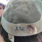 GROWTH EKO hair patch for men size (8X6)100% Straight Human Hair Extension (Natural Black)