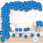 Zyozique Blue Mettalic Balloon Garland Arch Kit for Birthday, Baby Shower, Anniversary Decorations - 51 Pcs