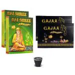 Sai Shree Sambrani Cup Combo - Sai Shree Sambrani Cup (Pack of 2) & Gajaa Sambrani Cup (Pack of 2) - 12 Two in One Sambrani Cups per Pack