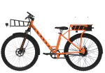 Austhraa Carry 26 inches Single Speed Lithium-ion (Li-ion) Smart Electric Bicycle (Orange)
