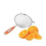 IDEAL PRIME Stainless Steel Soup Jali Strainer Multiple Use Strainer Kitchen Tool. Strainer Double Layered Fine Mesh Food Strainer with Thick Handle and Wider Hook - Stainless Steel Kitchen Strainer Pack Of 1