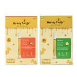 Honey Twigs Turmeric Honey and Lemon Honey, Net Weight - 480g(240g + 240g - 60 Twigs)