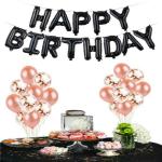 FANEX Solid Latex Happy Birthday Letter Balloon Set (Pack of 33)