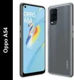 Fashionury Back Cover for Oppo A54 (Transparent, Grip Case, Silicon, Pack of: 1)