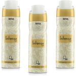RIYA Intense Gold Body Spray Deodorant For Unisex Pack Of 3 200 Ml Each Deodorant Spray - For Men & Women (200 ml, Pack of 3)