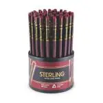 FLAIR Creative Series Sterling Graphite Pencil Tumbler Set | Triangular Body, Extra Dark 2B Lead | Lightweight With Smudge Free Writing | Set Of 50